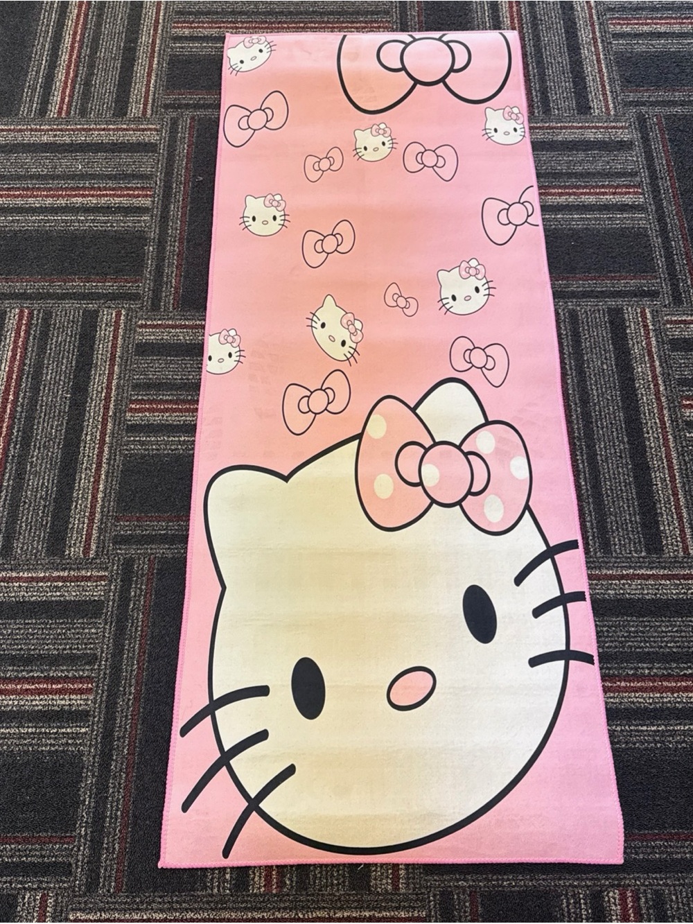 Hello Kitty Pink and Cream Wall Tapestry - Cute Character Decor